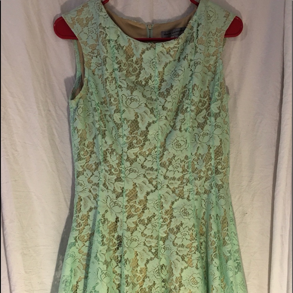 Mint color dress